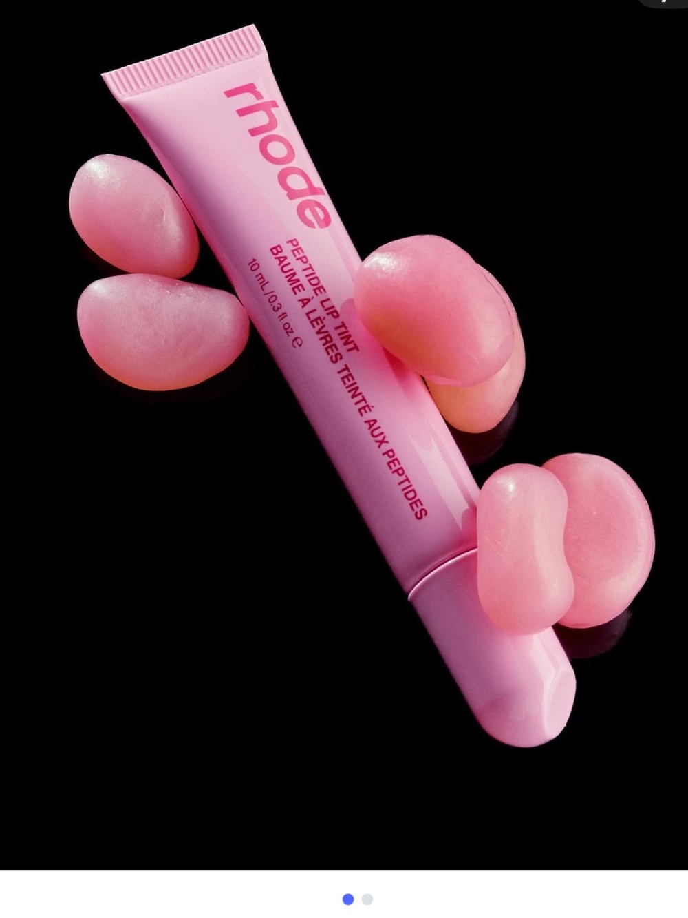 🆕 Rhode Jelly Bean Lip Peptide New in Box & Pink Jelly bean case and box